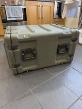 Military Army Hardigg Transport Case Storage Trunk Green 19" Rack 6U Storage