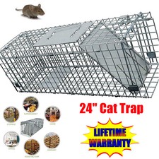 EXTRA LARGE Rat Squirrel Cage Trap Humane Live Animal Catcher Pest Control