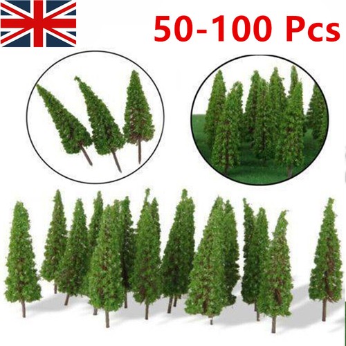 Set 100 conifer trees - of,