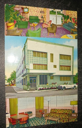 Vtg postcard miami - beach, fl