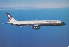 BRITISH AIRWAYS BOEING 757 AIRCRAFT POSTCARD BA LANDOR ERA AIRLINE 1