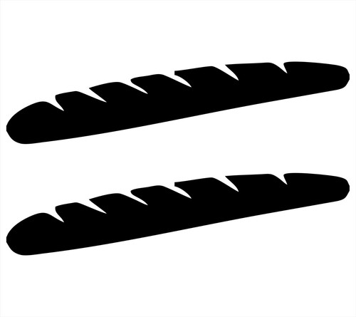 Baguette bread vinyl decal - 2,