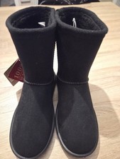 Briers Black Comfi Snugz - Waterproof Boots Size 4