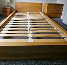 IKEA Oak Malm Bed