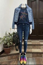 M&Co Top UK 16 Black Long