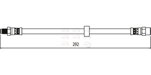 Apec rear brake hose - hose, volvo