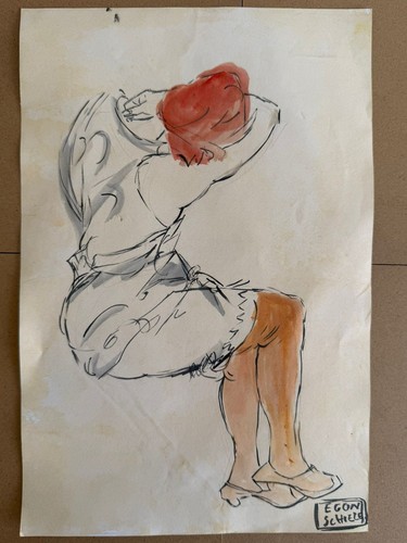 Egon schiele drawing and - drawing,
