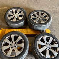MERCEDES BENZ C CLASS ALLOY WHEEL S AND TYRES 205/55 R16 - AROUND 4-6MM OF TREAD