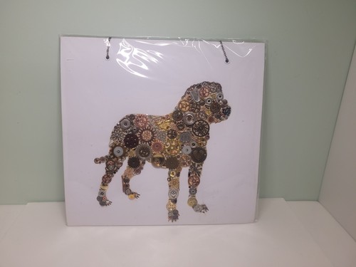 Dog button wall art cogs - art, /