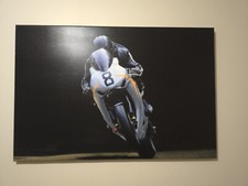 Print Painting of Guy Martin moments before his worst accident 