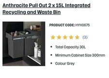 HomCom Anthracite Grey Pull