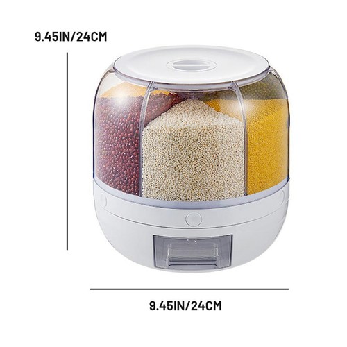 12l rotating rice dispenser - rice,