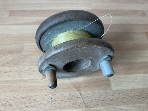 Vintage wooden fishing rod - wooden,