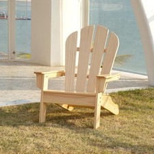 Children's Small Wooden Adirondack Chair - Mini Outdoor Kids Patio Furniture