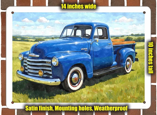 Metal sign 1949 chevrolet - metal,