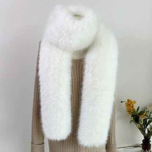 Lady faux fur wraps - faux,