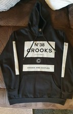CROOKS AND CASTLES HOODIE,  SIZE L USED IN GOOD CONDITION!