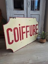 Rare French Antique Shop Sign, Hairdresser Sign, Salvage Sign, Advertising Sign 