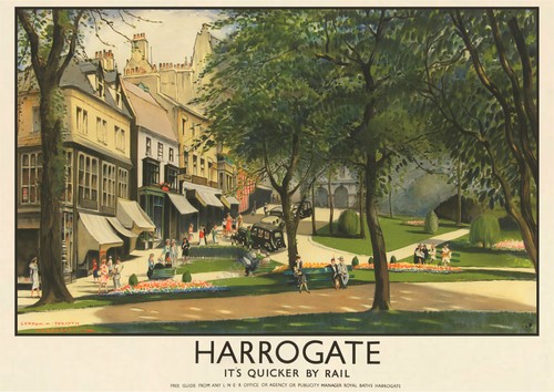 Vintage railway poster - vintage,