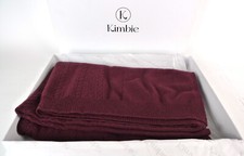 Gemporia Kimbie Mongolian Cashmere Cable Knit Wrap Shawl - Plum