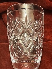 1970’s  WEBB CORBETT  CUT GLASS LEAD CRYSTAL VASE 6" TALL 