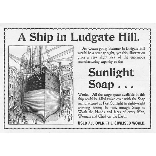 Sunlight soap ship - sunlight, in
