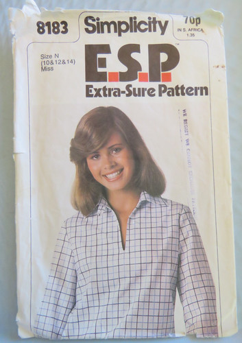 Simplicity 8183 sewing - (1977),