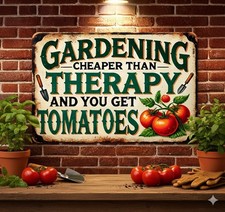 Funny Allotment Metal Sign –