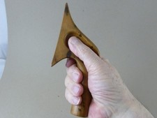 Carved Boxwood Hatters Smoother Manchester Hat Maker Tool Treen Antique