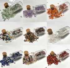 Gemstone wishing bottle - gemstone,