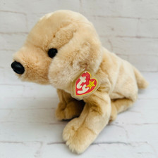 TY Beanie Buddies Collection Fetch Labrador Golden Retriever 1998 Baby 11" Tag