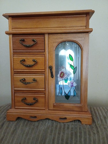 Vintage wooden jewelery box - wooden, 4