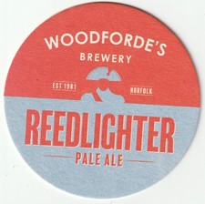 BEER MAT - WOODFORDE'S NORFOLK ALES - REEDLIGHTER PALE - (Cat No 038) - (2017)