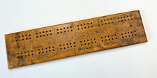 Vintage Woodbine Cribbage Board Solid Wood Cigarette Tobacco Memorabilia