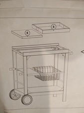 Vonhaus Outdoor BBQ Trolley