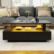LED Coffee Table with Storage