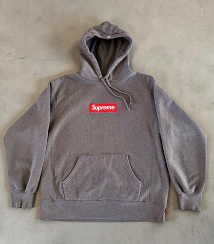 Supreme box logo - logo, grey
