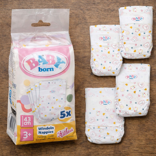 Baby born doll nappies - born, 5