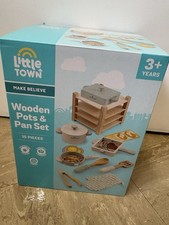 Aldi Little Town Wooden Pots