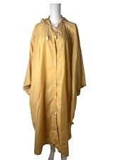 Pakamac Vintage Poncho Jacket Coat One Size Womens Custard Yellow Nylon 1982