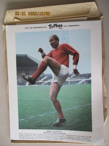 Typhoo tea football card - card, bobby