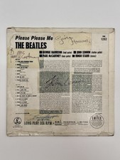 The Beatles Signed George Harrison Please Please Me Vinyl Record Album Autograph