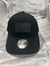 Oracle Redbull Racing cap in solid black.  Lightweight, New 9Forty stickers
