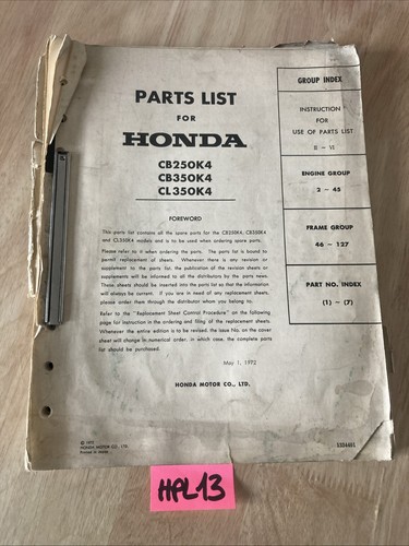 Honda cb250 cb350 cl350 - honda, k4