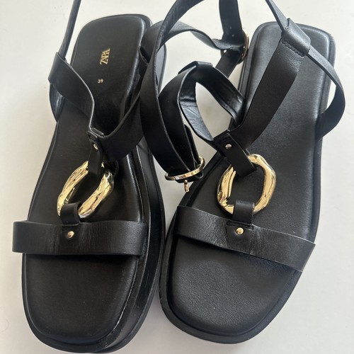Zara ladies black and gold - zara,