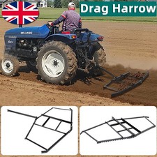 68" Width Drag Harrow Farm Paddock Aerator Equestrian Heavy Duty Farm Field UK