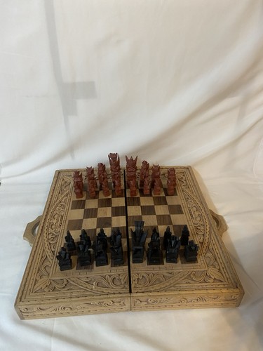 Vintage hand carved wooden - hand,