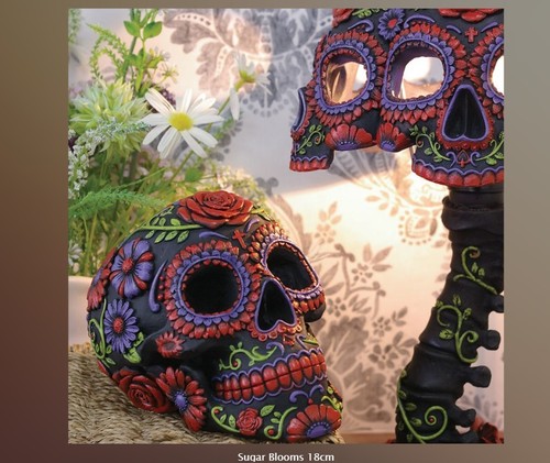 Sugar blooms skull 18cm - sugar,
