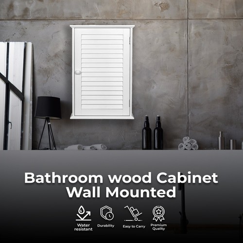 Bathroom wood cabinet wall - bathroom,