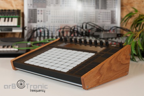 Ableton push real wood - ableton, side